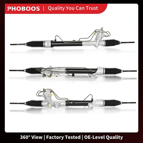 Hydraulic Power Steering Rack And Pinion Assembly For Nissan Altima 2013 Through 2018 2.5L And 3.5L Direct Fit New Unit shown front view