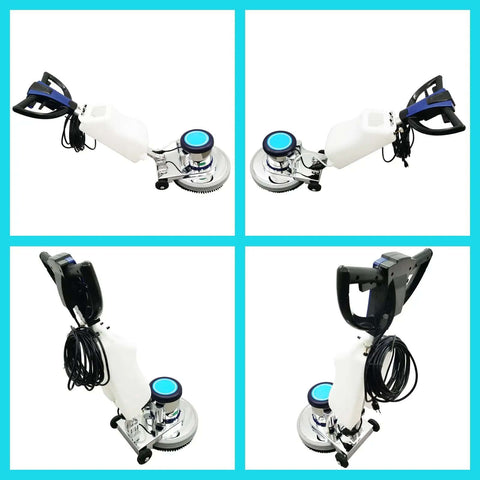 Heavy Duty Floor Polisher And Buffer For Commercial Use with 18 Inch Cleaning Head Three Brush Heads 175 RPM 3 Gallon Tank