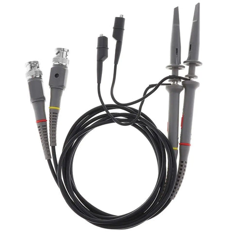 Must Have Upgraded Oscilloscope Clip Probe Gear Kit, 20MHz, Fully Insulated BNC End Probes, 1X 10X, Pack of 2 for testing