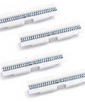 4 Pack Nylon Bi Fold Closet Door Slide Guide With Spring Rail Top Mount Folding Door Track Replacement, white nylon guides