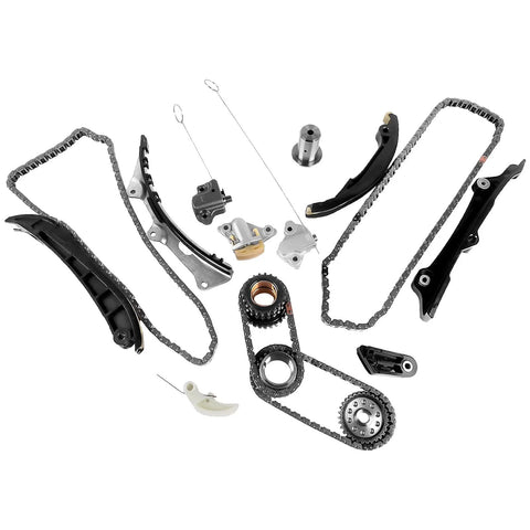 Beefed-Up 3.6L Pentastar Timing Chain Kit Replacement For 2011-2015 Chrysler 300, Dodge Charger, Ram 1500 components displayed