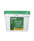 Heavy Duty Workhorse Number 8 X 1-1/4 Inch Flat Head Wood Screws For Interior Framing Construction And Home Renovations Bulk Pail of 2500.