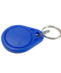 Blue RFID key fob from 100 Pack 125KHz RFID Key Fob Tags EMID Read Only For Door Access Control EM4100 4102 Compatible ID Fobs