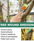 DIY Friendly Tree Pruning Sealer Paste With Brush, 100g Wound Repair Sealer For Trees, applied to tree wound