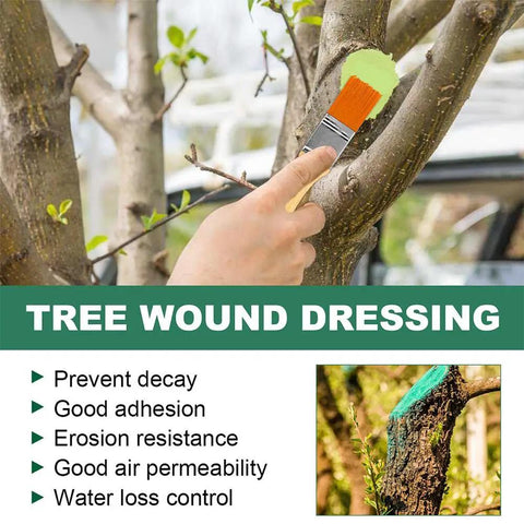 DIY Friendly Tree Pruning Sealer Paste With Brush, 100g Wound Repair Sealer For Trees, applied to tree wound