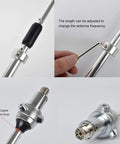 Adjustable Beefy UHF Mobile Antenna For 350 To 500MHz Repeater Use 100W High Power Aluminum Alloy Body 6dBi Gain Detail