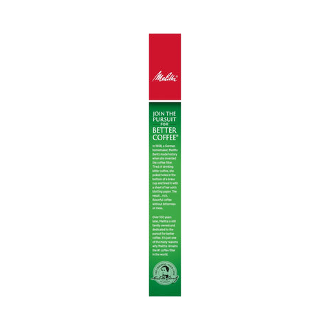Side packaging of Cone Coffee Filters For 8 To 12 Cup Drip Makers, White, 40 Count with product information and brand logo.