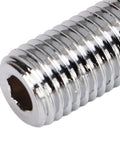 Upgrade Your Ride With 20pcs Extended Wheel Conversion Stud Kit Featuring 58mm Length Cold Forged Steel Design M12*1.25 Thread Plus M12*1.5 Adapter Set Zinc Coated Rust Resistant Build Perfect For Easy Tire Swapping On Track Days Or Quick Road Changes. close-up of zinc-coated threaded wheel stud