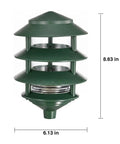 Transitional One Light Outdoor Landscape Light In Bronze And Dark Finish For Pathway And Garden Use, Weatherproof Exterior Fixture, 8.63 Inches Tall By 6.13 Inches Wide, cULus Listed