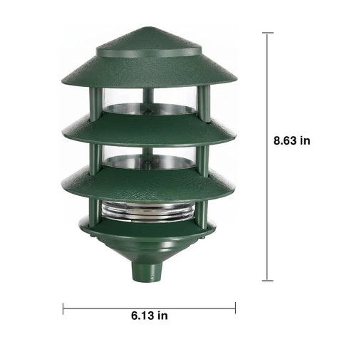 Transitional One Light Outdoor Landscape Light In Bronze And Dark Finish For Pathway And Garden Use, Weatherproof Exterior Fixture, 8.63 Inches Tall By 6.13 Inches Wide, cULus Listed
