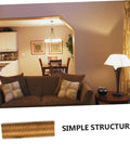 Brass Lamp Rod Nipple Threaded Couplings Kit in elegant living room setup with modern light fixtures and decor.