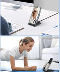 Two Coil Fast Wireless Charger Stand For iPhone 17 17 Air 16 15 15 Pro 15 Plus 14 13 And Galaxy S22 S23 S24 S25 S26 Nightstand Dock in use