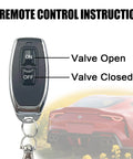 Handheld remote control for exhaust cutout valve system; black with chrome bezel and two ON/OFF switches