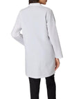 Back view of Womens Scrubs Lab Coat With Five Pockets For Healthcare Designed For Comfort Fit And All Day Wear Soil And Water Resistant