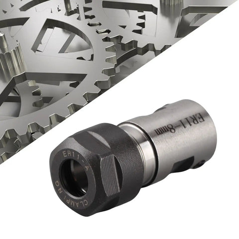 Heavy Duty CNC Milling Holder With Straight Shank Chuck Collet For Deep Hole Processing 8mm ER11-35L Precision Tool Holder near gears