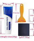 Fast Drying Wall Repair Putty Kit For Holes And Cracks Drywall Patch and Mending Compound includes paste, scraper, and nozzle