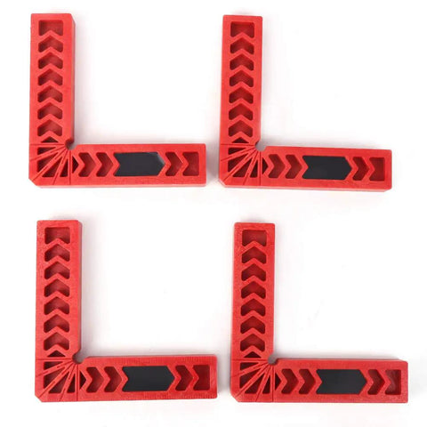 Angle Clamps 4 Piece Set With Multi Scale For Woodworking And Carpenter Projects 90 Degree Positioners