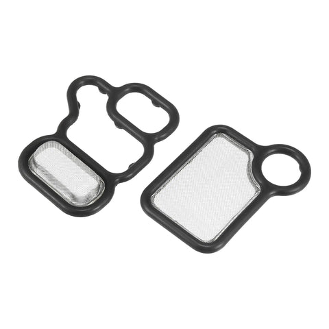 VTEC Solenoid Gasket And Spool Valve Filter Screen Kit Pack Of 2 For Honda CRV Accord Civic Element Fit And Acura RDX RSX TSX Black Durable OE Replacement Part