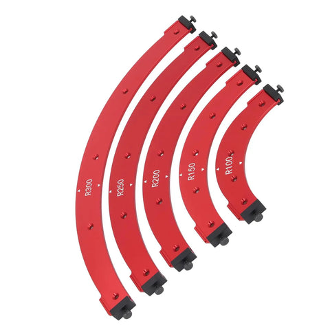 Pro Grade Aluminum Corner Jig Template Set For DIY Crews And Pros R100 To R300 Router Radius Templates for curved edges