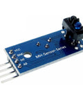 Single module from Ten Pack Infrared Reflective Sensor Modules for Obstacle Avoidance and Line Tracking, shown with 940nm sensor and pins