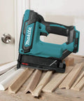 18V LXT Lithium Ion Cordless 23 Gauge Pin Nailer Tool Only Renewed with sweet low recoil beside various wood pieces.