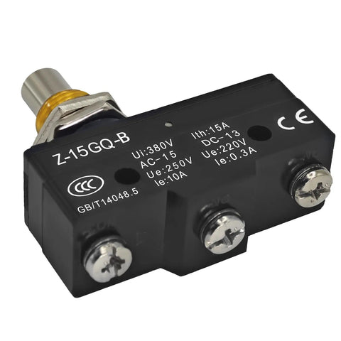 Close-up of Two Pack Micro Limit Switch 1NO 1NC Panel Mount Snap Action Switch With Screw Terminals 15A 125 To 380 VAC