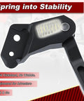 Dirt Bike Kickstand Side Stand For Honda CRF450R 2019 To 2026 CRF250R 2019 To 2026 CRF250RX 2024 CRF450RWE 2024 shown in black 6061 aluminum