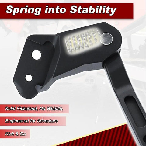 Dirt Bike Kickstand Side Stand For Honda CRF450R 2019 To 2026 CRF250R 2019 To 2026 CRF250RX 2024 CRF450RWE 2024 shown in black 6061 aluminum
