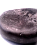 Black Industrial Grade Rough Diamond, 23mm Spade Shape, 28.00 Carat, Flat Sides, Non Gem Quality, Extreme Hardness Over 10