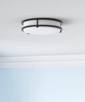 13 Inch LED Ceiling Light Flush Mount 40W Dope Energy Saving Dimmable Fixture With 4000 Lumens And Multi Color Temperature in a room