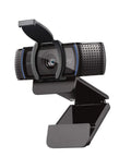 Straight Fire Top Tier HD Webcam Featuring Quick Release Privacy Shutters 1080P Full HD with closed privacy cover, mounted on a laptop.