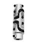 Three Quarters Inch Double Steering Universal U Joint Shaft Coupler DD To DD With 70 Degree Max Angle Five And One Eighth Inch Chrome