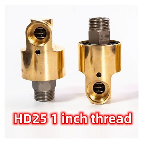 1 Inch Rotating Joint With Leak Proof Brass Seal HD25 DN25 Swivel Fitting For Hose Lines 360 Degree Rotation To Prevent Kinking Durable Quick Connect Connector For High Pressure Systems, HD25 1 inch thread
