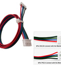 4 Pack Nema 17 Stepper Motor Cables With Ridiculously Slick XH2.54 To PH2.54 Plugs 500Mm Length for 3D Printer Mods wire harness left side view.