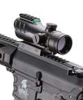 Gen 2 M4 SPR Interceptor Polymer Airsoft AEG with red dot sight and optic rail, nylon reinforced body, metal gearbox visible