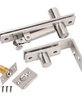Heavy Duty Concealed Door Pivot Hinge, Stainless Steel, 180 Degree Rotation, 300 Lb Load, Adjustable Extension components