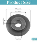 12 Pack Tubing Cutter Blades For Copper Pipes And Hose Tools Replacement Cutter Blades You Can Count On For Models 101 103 104 117 118 150 151 152 153 205 Built From Durable Stainless Steel For Long Lasting Cutting Power, showing dimension details