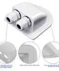 Solar Cable Entry Gland Waterproof Dual Cable Connector Cover For RV Caravan Boat Panels Built Tough ABS Plastic Housing
