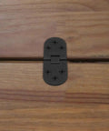 Badass Black Butler Tray Hinges Heavy Duty Folding Flip Top Hardware For Cabinet And Dresser Fix Premium Steel Build top view on wood.