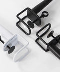 Adjustable Clamp Leg For DIY Coffee And Console Tables, Black Metal Leg With Floor Protectors, No Punching Design To Protect Desktop
