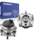 Rear Wheel Hub Bearing Assemblies With ABS for 2016-2024 Kia Sorento, 2020-2023 Kia Telluride, 2020-2025 Hyundai Palisade, 2021-2025 Hyundai Santa Fe, Left and Right Two Piece Set, OEM Quality Replacement for Smooth Rotations and Quiet Braking, shown with packaging