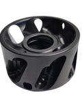 ER32 Dust Chip Extraction Nut For Woodworking CNC Milling Tools Pro Grade Dust Removal Nut With Wrench Black Aluminum