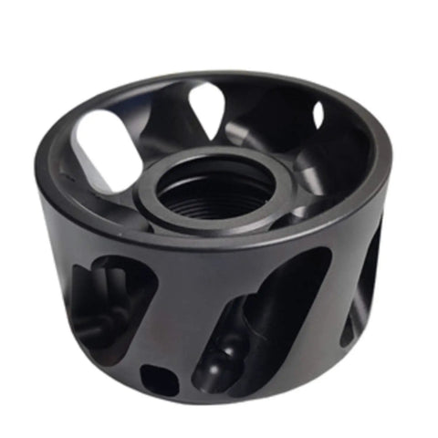 ER32 Dust Chip Extraction Nut For Woodworking CNC Milling Tools Pro Grade Dust Removal Nut With Wrench Black Aluminum