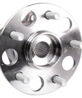 Rear Wheel Bearing And Hub Assembly Pair For 19-23 Toyota RAV4 All Wheel Drive, 20-23 Camry AWD, metal hub view, 6 bolt holes