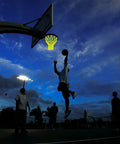 Glow Nightlight Basketball Net For Outdoor Courts Sun Powered Luminous Nylon Net Fits Standard 21 Inches Rims With 12 Loops