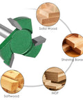 Pro Grade CNC Spoilboard Surfacing Router Bit With 1/4 Inch Shank 1-1/4 Inch Cutting Diameter Three Flutes Carbide for wood types
