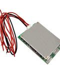 Beefy 4S 100A 12V BMS Protection Board With Smooth Cell Balancing For LiFePO4 Battery Banks, view from top with wires.
