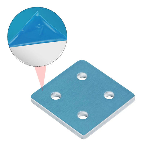 Eight Pack Flat Joining Plates For 20 Series T Slot Aluminum Profiles 2020 And 2040 Four Hole Straight Plate with protective film