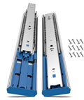 Soft Close Drawer Slides 20 Inch, 5 Pairs, Ball Bearing Full Extension, Heavy Duty Steel Side Mount Rails, 3 Section, screws included