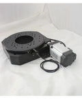 Precision Powerhouse Motorized Rotary Positioning Stage Featuring Knockout Accuracy Electric Rotary Table with central bore and servo motor.